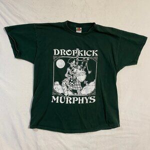 Vintage T-Shirt Unisex XL Green Dropkick Murphys Graphic Tee Irish St Patrick’s